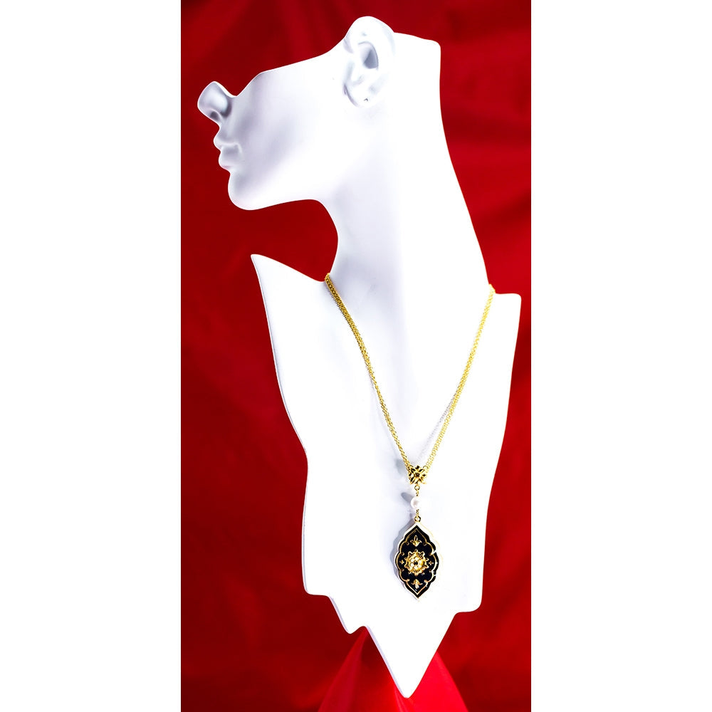 Medieval Floral Azure Pendant - TimeLine Gifts
