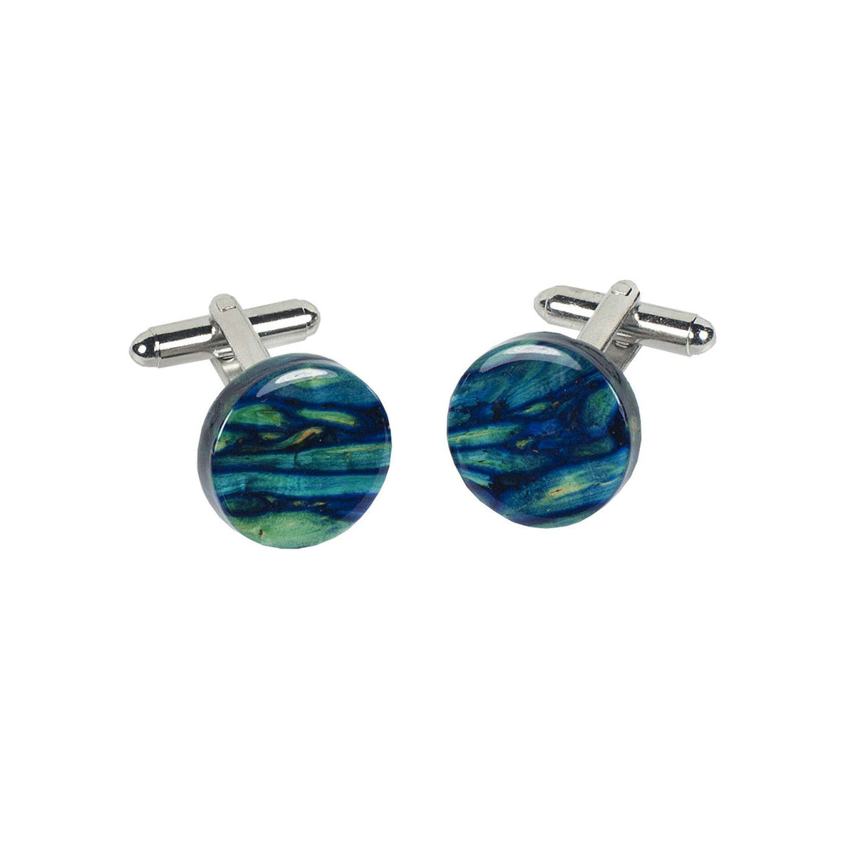 Round Heather Cufflinks - Distinctly British